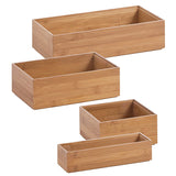 Household items Bamboo Wood Kitchen Cabinet Drawer Organizer