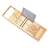 Bathroom products Bamboo bathtub caddy tray