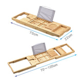 Bathroom products Bamboo bathtub caddy tray