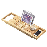 Bathroom products Bamboo bathtub caddy tray