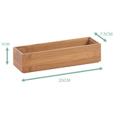 Household items Bamboo Wood Kitchen Cabinet Drawer Organizer