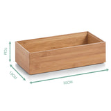 Household items Bamboo Wood Kitchen Cabinet Drawer Organizer