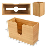 Bathroom products Bamboo Paper Napkin Tissue Holder